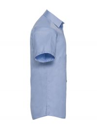 Kurzarm Hemd in Hellblau